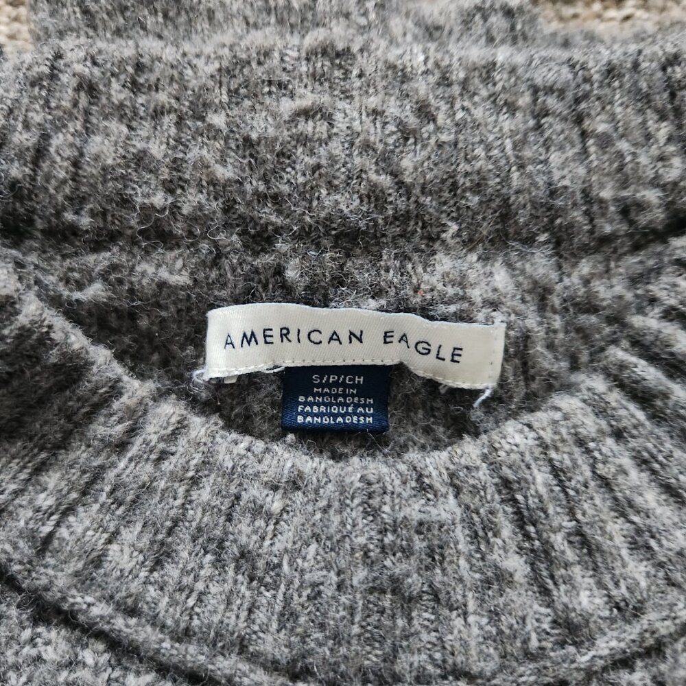 American Eagle Gray Polyester Sweater - image 4
